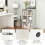 Casart 6-Cube Bookcase Floor Display Shelf Open Storage Bookshelf Organizer 3