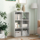 Casart 6-Cube Bookcase Floor Display Shelf Open Storage Bookshelf Organizer 7