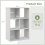 Casart 6-Cube Bookcase Floor Display Shelf Open Storage Bookshelf Organizer 2