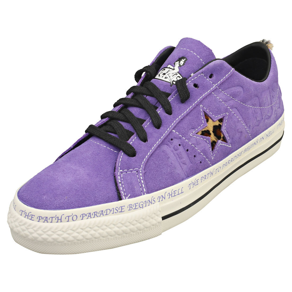 (9) Converse One Star Pro Ox Unisex Fashion Trainers in Lilac