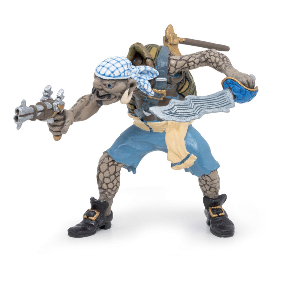 Photos - Action Figures / Transformers Papo Pirates and Cosairs Turtle Mutant Pirate Toy Figure - 39481 39481 