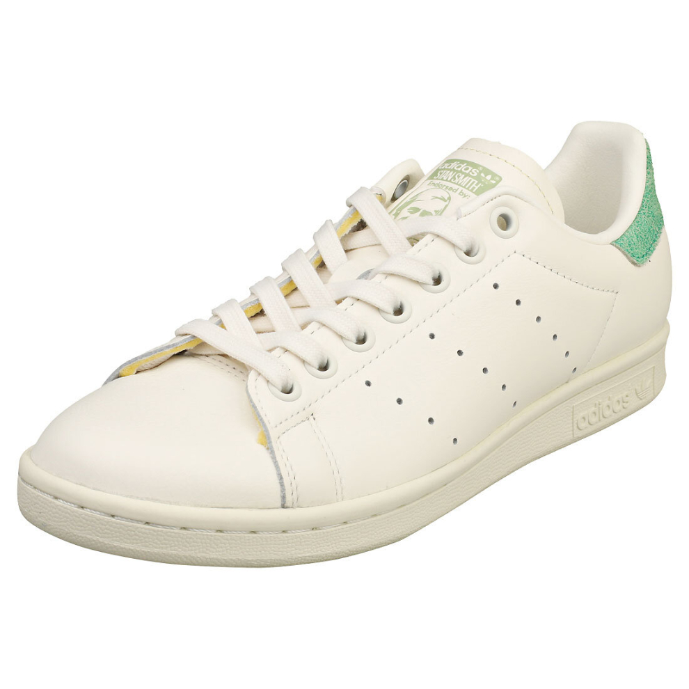 (4) adidas Stan Smith Mens Classic Trainers in Off White Green