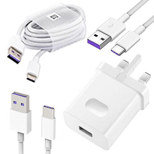 Huawei Huawei Fast Wall Supercharger 5A Plug +Type C USB cable For P40 P30 Pro Lite