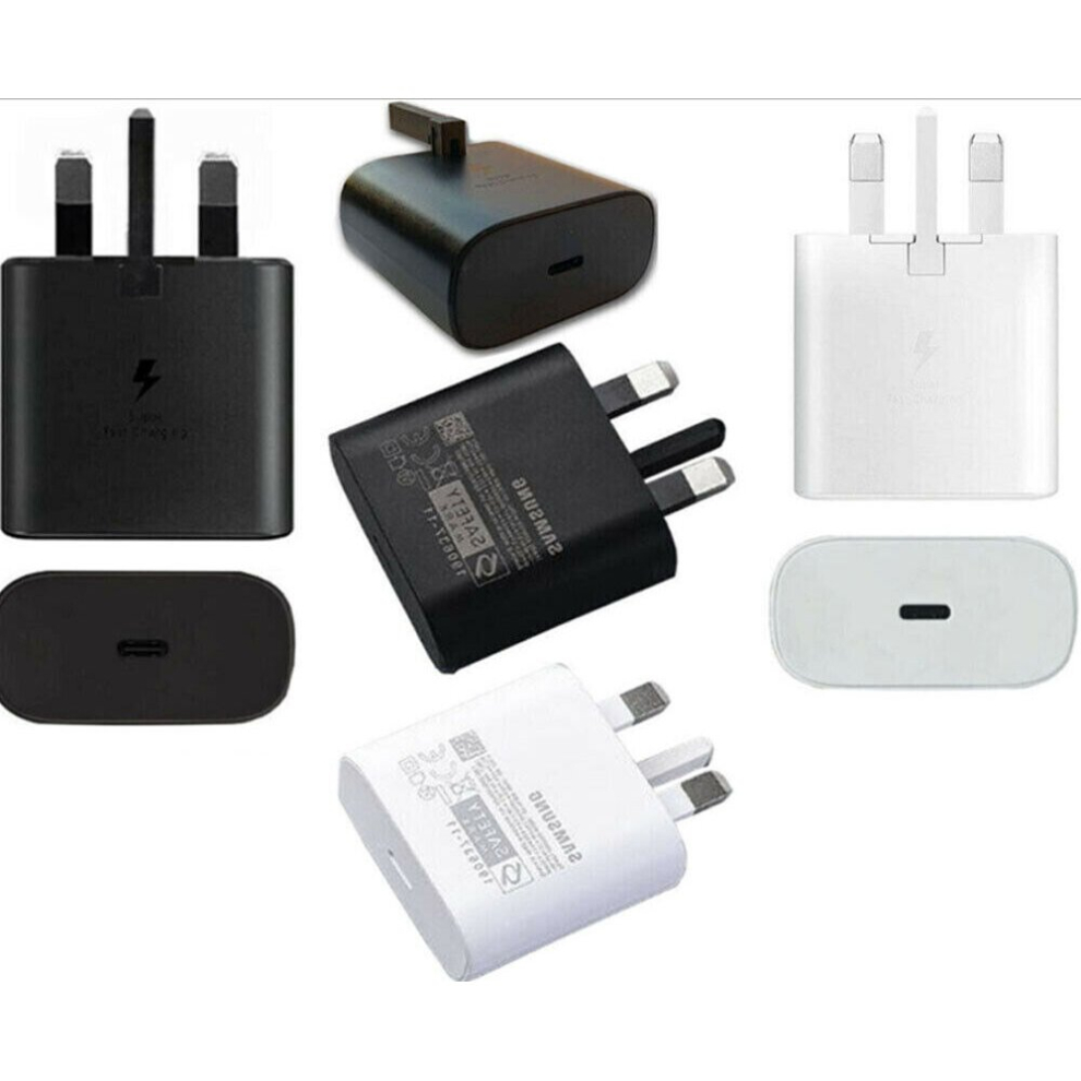 Samsung 25W Fast Charger Plug Adapter For Galaxy S21 S20 S22+ Ultra 5G Z Fold 3