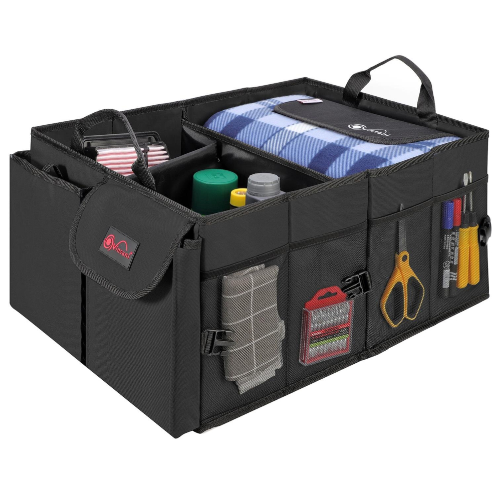 Deluxe Car Boot Storage Organiser Case Tool Bag - All Vehicles (Black) Black 5060839163722