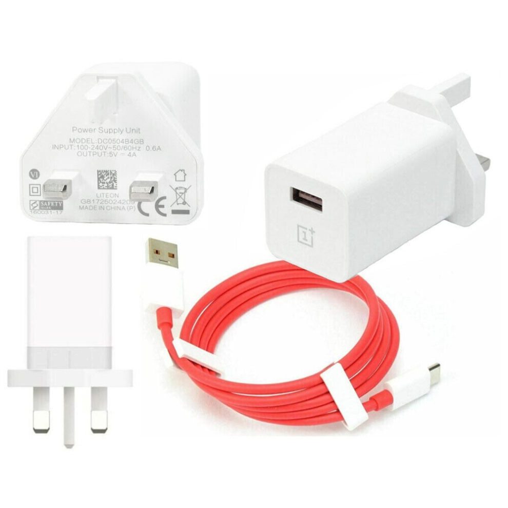 ONEPLUS CHARGER PLUG + TYPE-C CABLE 20W FOR 5 /5T /6 /6T /3 /3T/2
