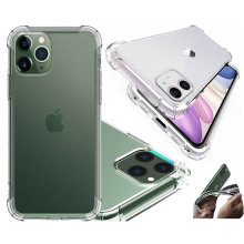 iPhone Clear Case For 11 Pro Max XR XS 7 SE Soft TPU Cover Shockproof Silicone