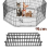 91CM Pes Pet Pen 8 Panel KovovÃ Å¡teniatko Playpen Run Cage plot Enclosure 2