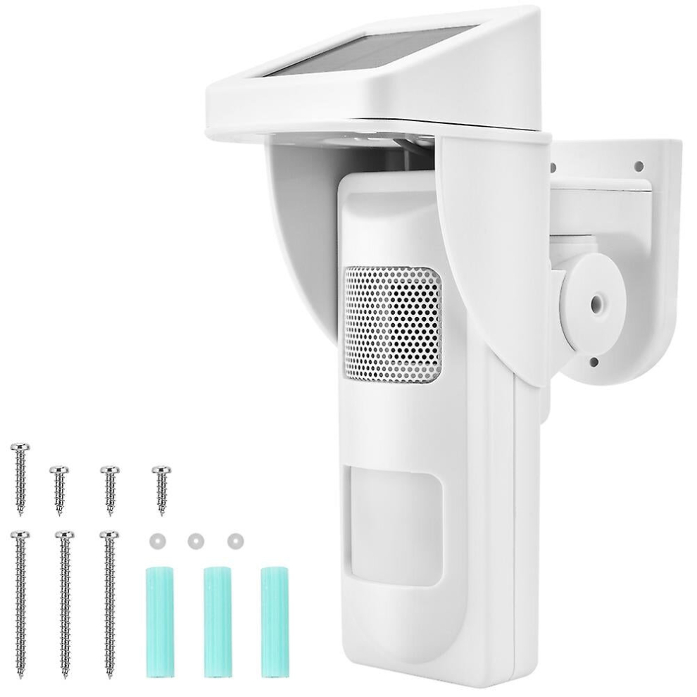 Independent Wireless Solar Motion Sensor Detector Infrared Security Alarm System 889610336071