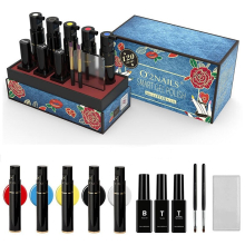 120 Colors Smart Nail Gel Polish Set 5Pcs Mix 120 Colors by APP Guidance with Glossy & Matte Top and Base Coat Gift set