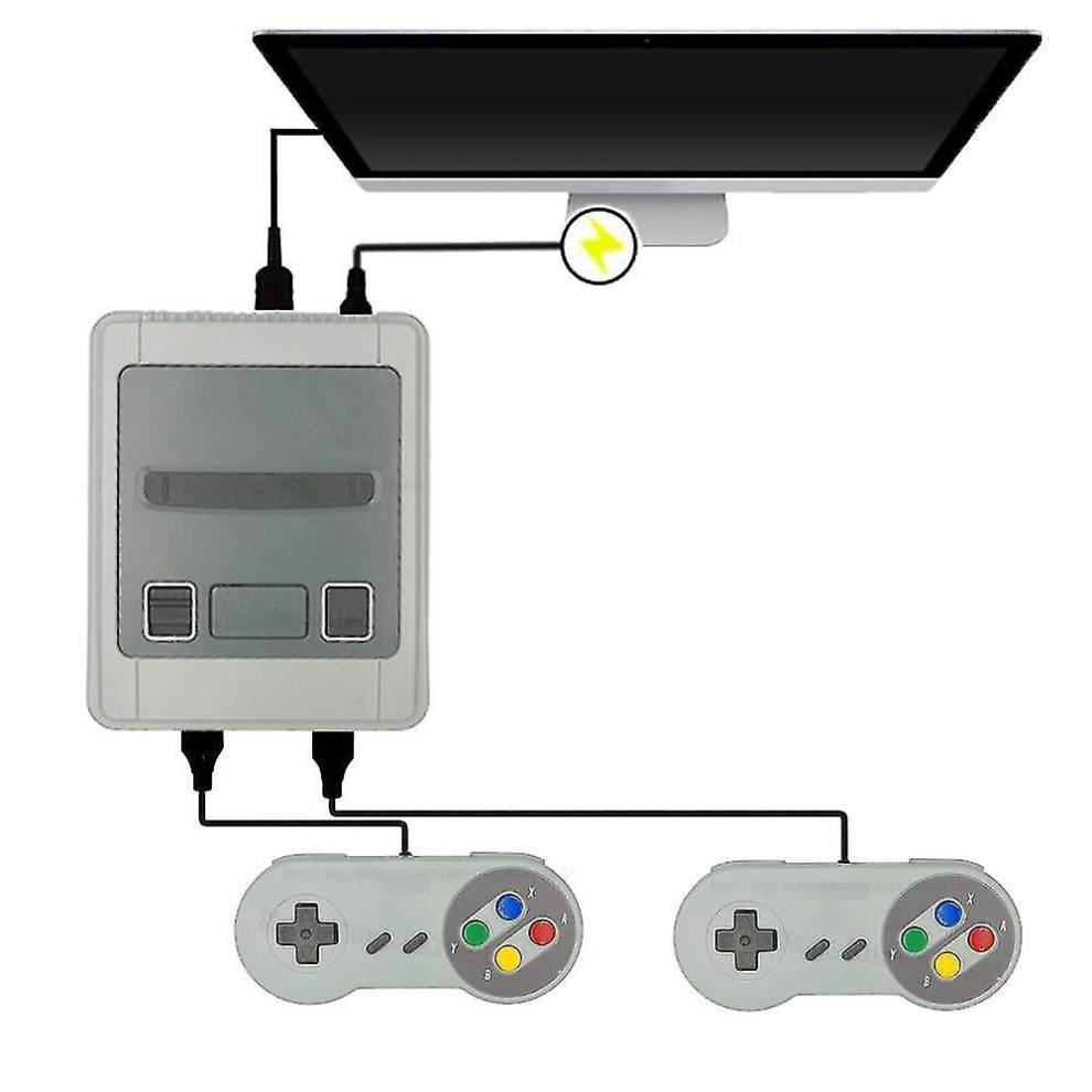 1600 Games 64 Bit Arcade 4k Mini Hd Hd Tv Retro Video Game Console Controller Handheld Classic For Snes Dual Gamepad Player