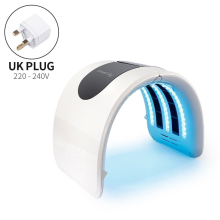 (UK PLUG (220-240V)) 2-IN-1 30-60 Heating Threapy Foldable 7 Color LED Photon Machine Face Body Mask Salon Home Use Skin Rejuvenation Acne Skin Care