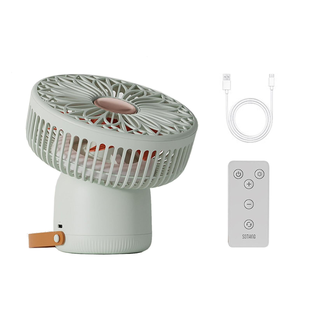 2000mah Usb Rechargeable 3 Gears Hanging Ceiling Fan With Led Light Lamp Fan