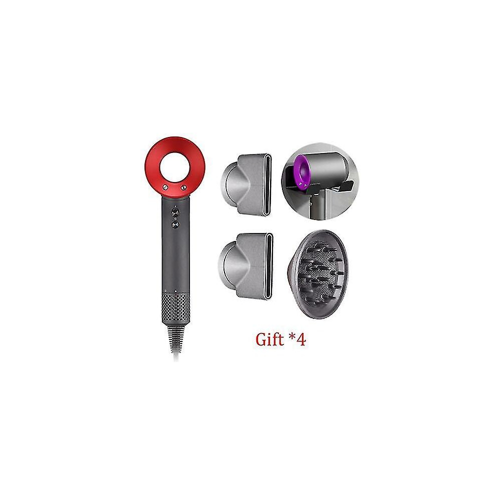 220v Leafless Professional Hair Dryer 1600w High Speed Hairdryer Temeperature Control Salon Dryer Wind Negative Ionic Blow Dryer