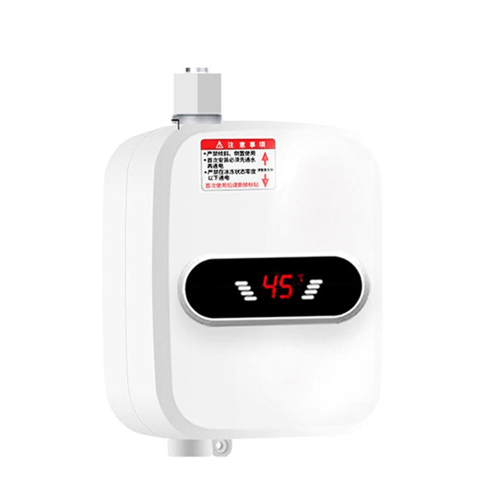 3500W 3S Instant Electric Tankless Hot Water Heater Shower Bathroom Faucet 220V 50Hz White Variable Spray Patterns 889614453644