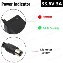 (RCA, UK) 33.6V 3A Lithium Battery Charger for 8Series 28.8V 29.6V Li-Ion Battery pack 126 watt high power e-bike Charger