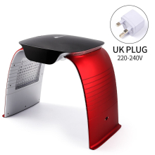(UK PLUG (220-240V)) 4-IN-1 LED Photon Machine Salon 8 LED Colors Mask Cold Nano Spray Moisturizing Hot Compress UV Light Absorb Ca+ SkinRejuvenation
