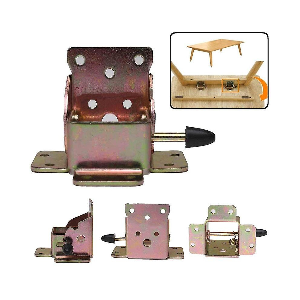 4Pcs Iron Locking Folding Table Chair Leg Brackets Hinges Folding Table Leg Hinge For Furniture Folding Hinge Hardware Tools 889614451718