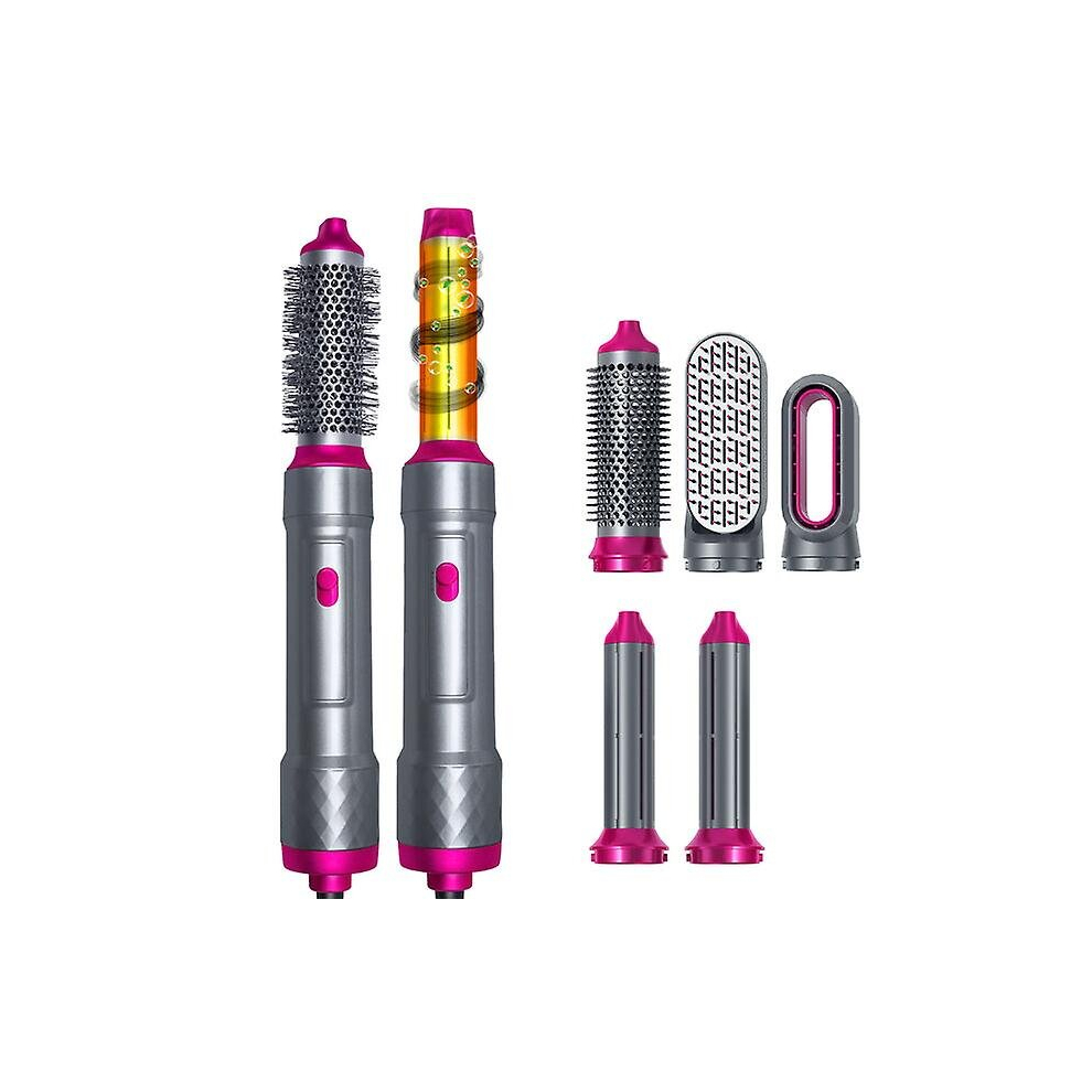 Hcsc 5 In 1 Set Hair Dryer Hot Comb Wet And Dry Professional Curling Iron Hair Straightener Styling Tool Hair Dryer Household Kit