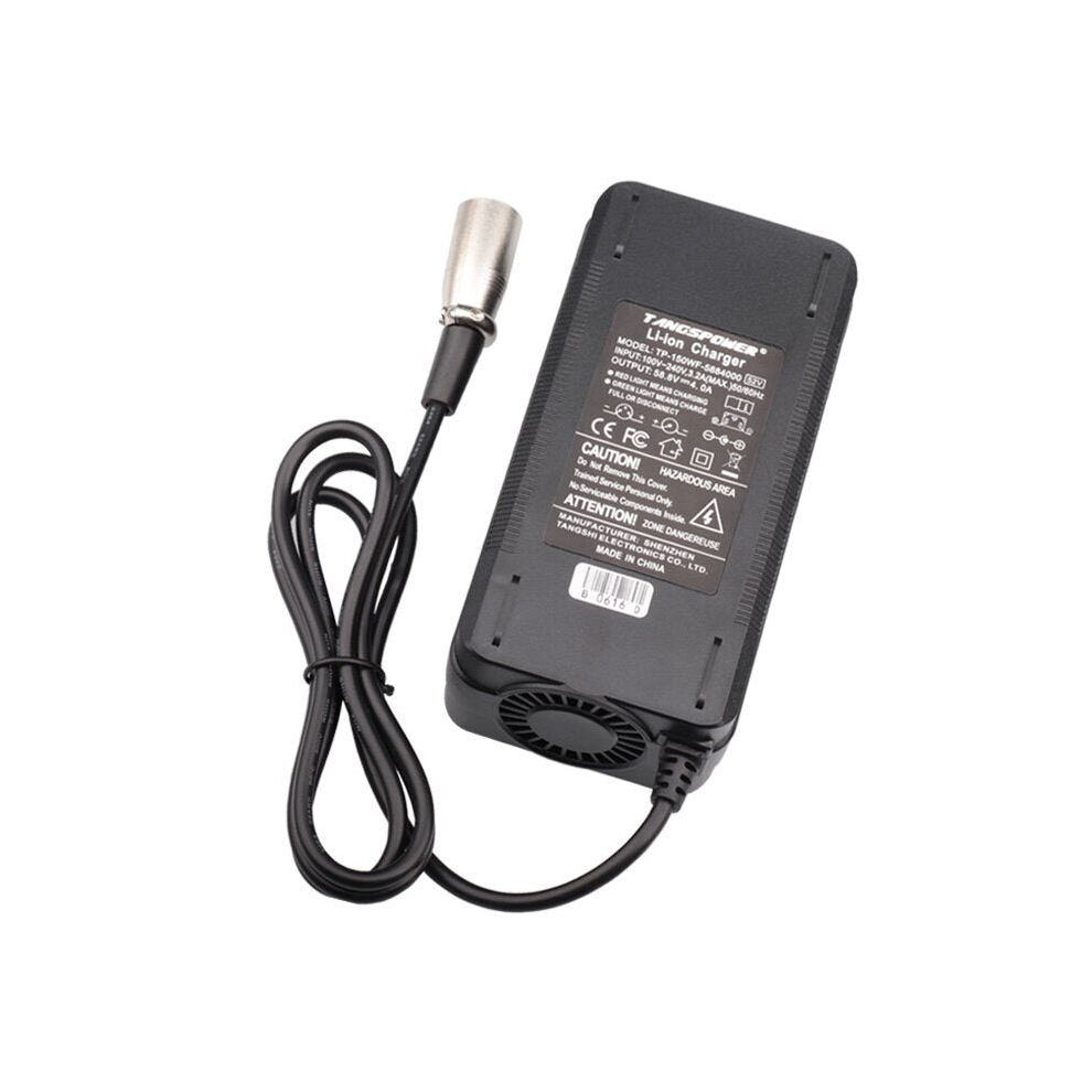 (UK) 52V Charger 58.8V 4A Lithium Battery Charger for 14S Electric balance car Bike Electric Scooter Battery Charger With 3-Pin XLR