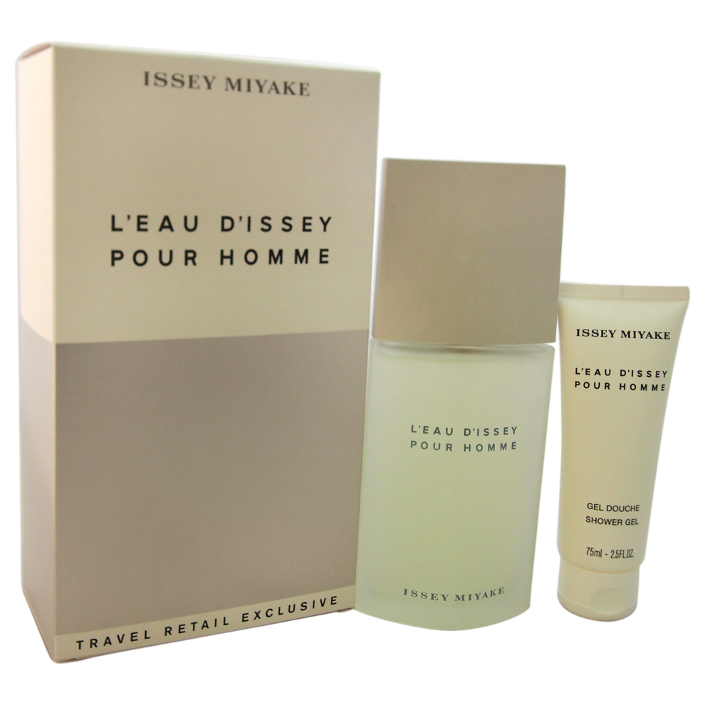Issey Miyake Leau Dissey For Men 2 Pc Gift Set 4.2oz EDT Spray, 2.5oz Shower Gel