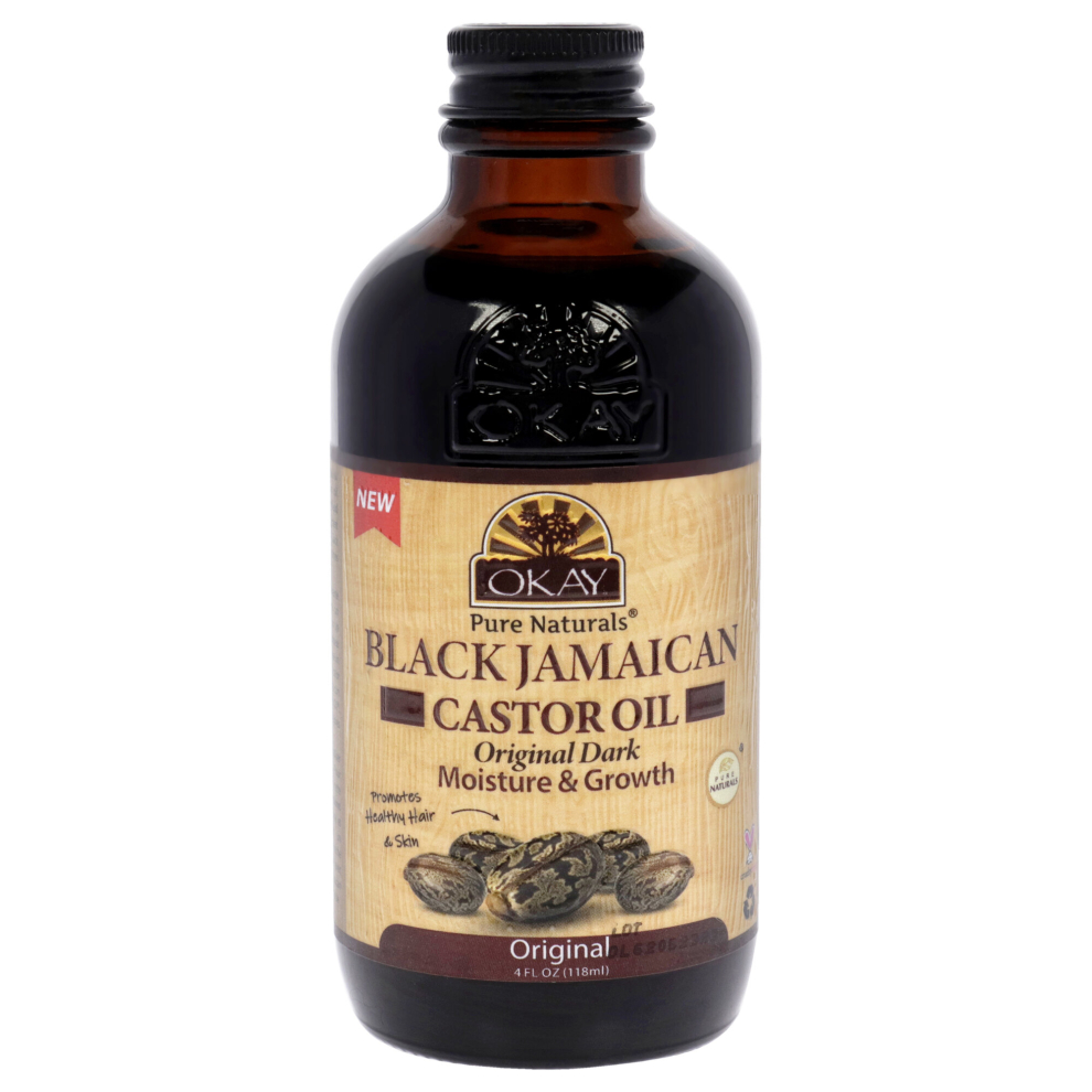 Okay Black Jamaican Castor Oil - Original By For Unisex - 4 Oz Oil