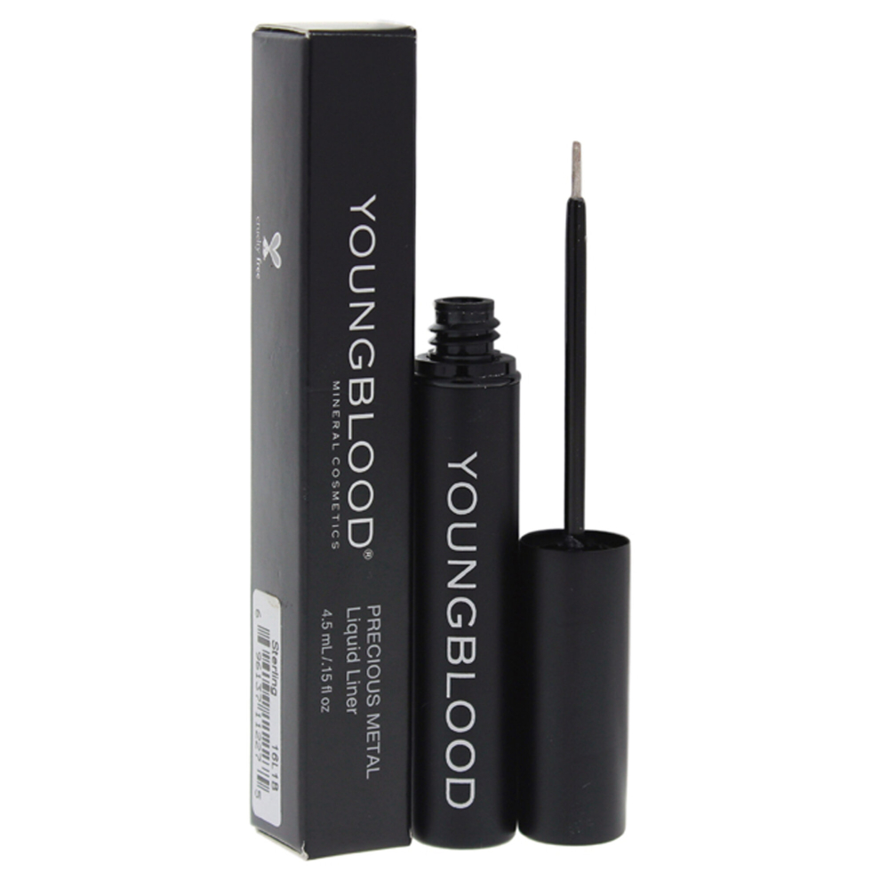 Youngblood Gold/Silver Precious Metal Liquid Liner - Sterling By For Women - 0.15 Oz Eyeliner