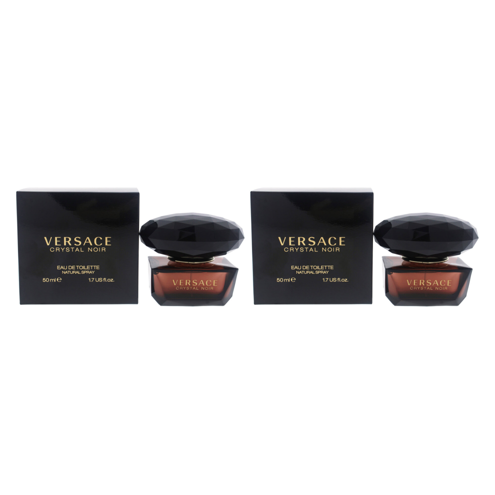 Versace Versace Crystal Noir - Pack of 2 For Women 1.7 oz EDT Spray