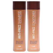 Acai Anti-Frizz Shampoo & Conditioner von Brazilian Blowout – 2-teiliges Set (355 ml)