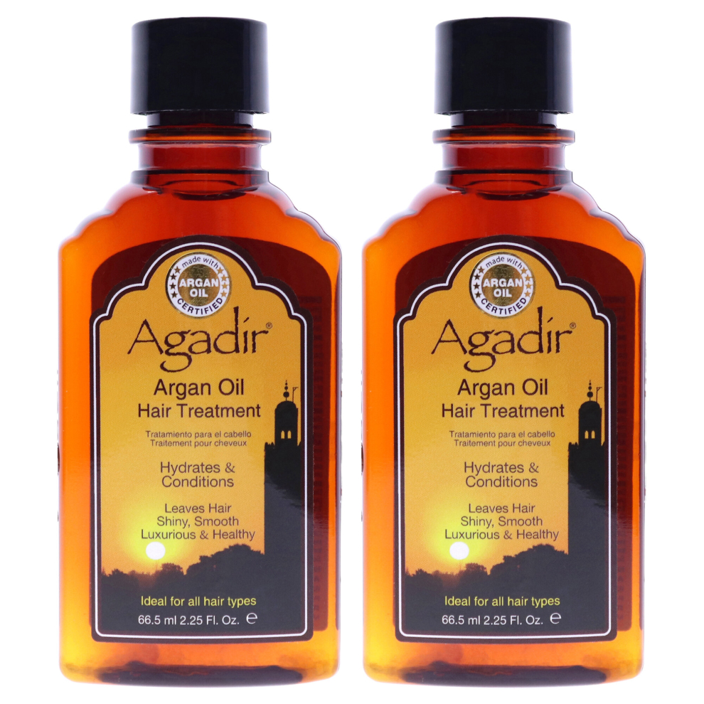 Agadir Argan Oil Hair Treatment - Pack of 2 For Unisex 2.25 oz Treatment