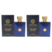 Versace Dylan Blue - Pack of 2 For Men 3.4 oz EDT Spray