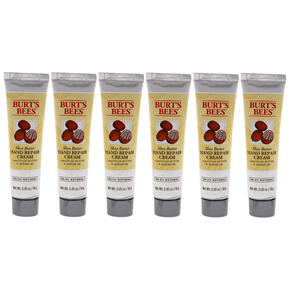 Burts Bees Shea Butter Hand Repair Cream - Pack of 6 For Unisex 0.49 oz Cream