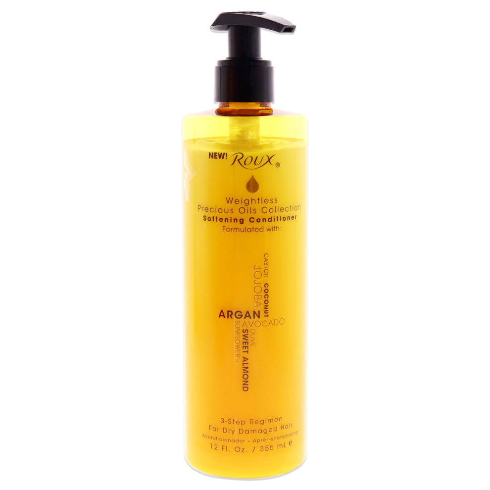 Roux Weightless Precious Oils Softening Conditioner For Unisex 12 Oz Conditioner