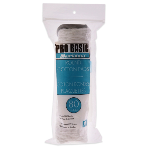 Pro Basic Round Cotton Pads af Marianna til Unisex - 80 pc puder
