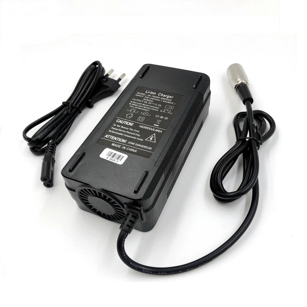 (AU) 58.8V 3A Electric Bike Charger For 14S 48V/52V lithium Battery e-bike Charger High quality Strong with Cooling fan XLR Connector