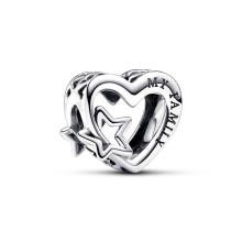 Pandora Openwork Family Heart and Star Charm 792829C00