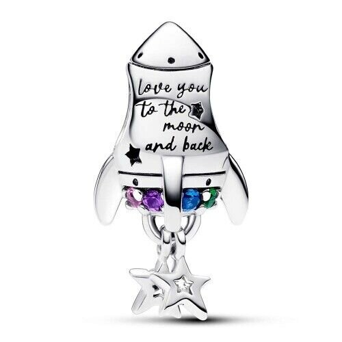 Pandora Pandora Space Love Rocket Charm 792831C01 1