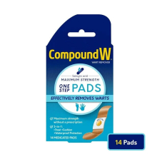 Compound W Wart Remover One Step Pads Maximum Strength - 14 CT