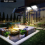 Super Bright Solar Lights 120COB Waterproof Solar Lamp With 16ft Line 6