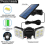 Super Bright Solar Lights 120COB Waterproof Solar Lamp With 16ft Line 4