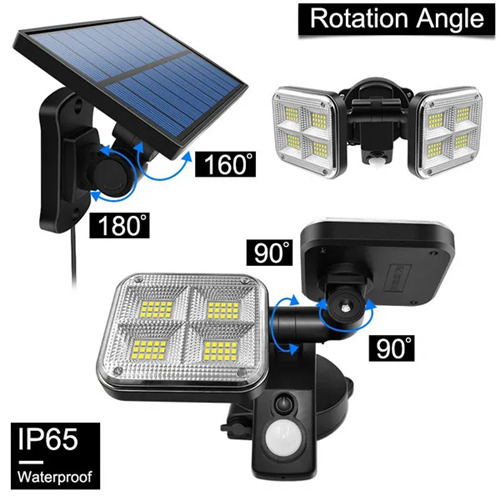 Super Bright Solar Lights 120COB Waterproof Solar Lamp With 16ft Line 2