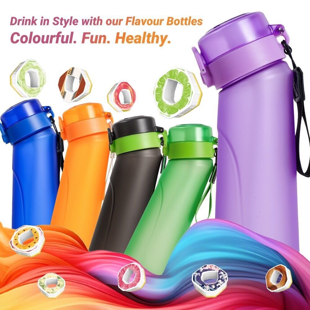 Airup Bottle Starter Set, Drinking Bottle 650 Ml With 3 Pieces