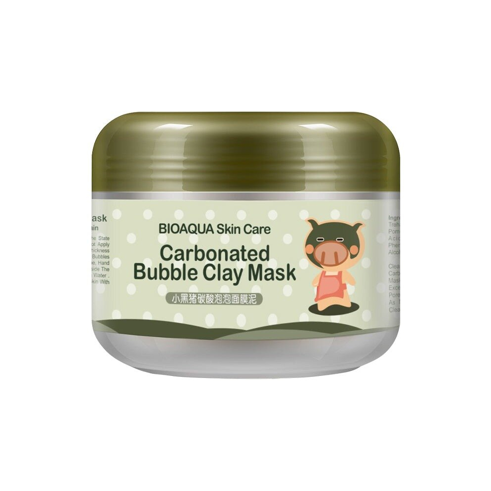 Bioaqua Carbonated Bubble Clay Facial Mask, Cleanse Pore, Nourish Skin, Carbonated Skin