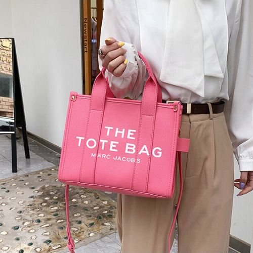 (Pink) Womens Handbags Designer Vintage Laptop PU Leather Shoulder Tote Bag 2