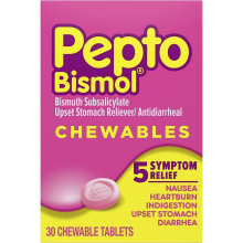 Pepto Bismol |Upset Stomach | Heartburn | 30 Chew Tabs |Exp 09/25