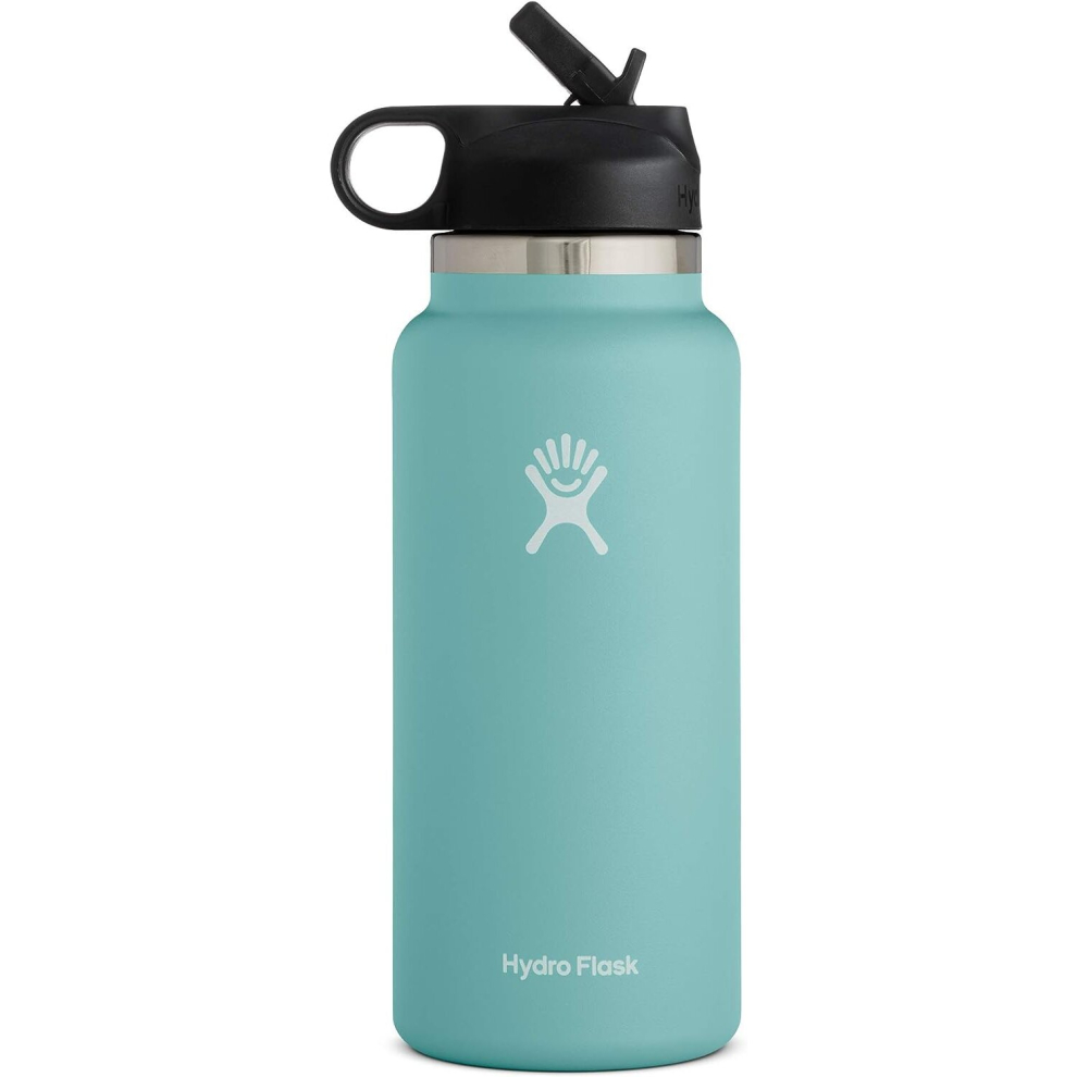 (Emerald, 32oz) Water Bottle | Straw Lid Design for Teenager Adult Sports Gym Fitness Outdoor