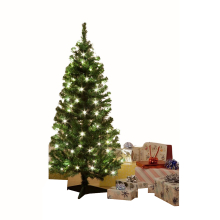 (Deluxe Frosted with 200 warm white leds) AAMEN Pre-Lit Artificial Christmas Tree