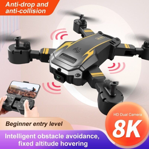 RC Drone 8K Dual Camera WIFI FPV Foldable Quadcopter with 3 Batteries 2