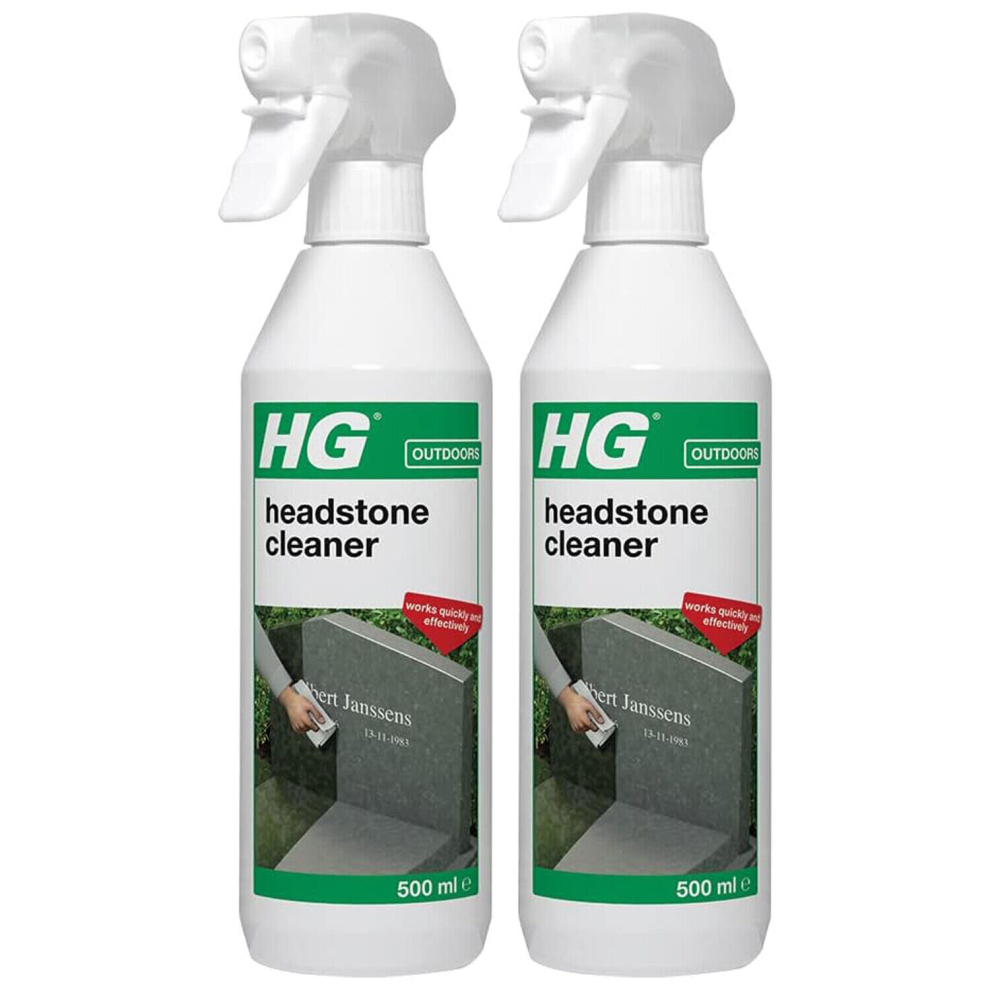 2 x HG Headstone Cleaner Spray - 500ml