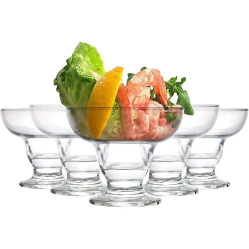 BIUDECO 1 Set Dry Ice Transparent Bowl Shrimp Cocktail Serving Dish Serving Bowls Ice Cream Serving Dishes Guacamole Ice Cream Containers Cocktail Container Decorative Bowl Household Glass - View #3